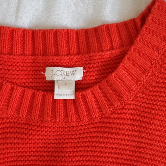 J. Crew red knit sweater - Picture 2 of 4